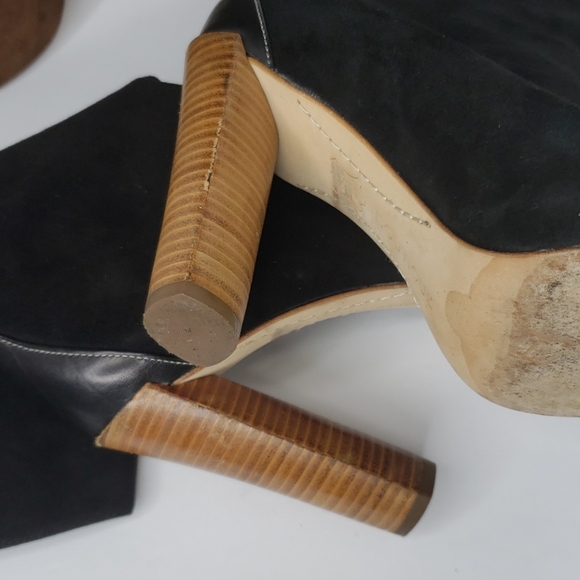 Boutique 9 BTGalen Black Suede Leather Boots 6.5 - Picture 9 of 14